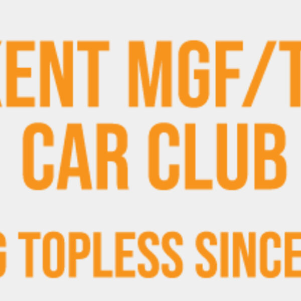 Kent MGF/TF Going Topless Car Sticker - Orange (PACK OF TEN) Thumbnail