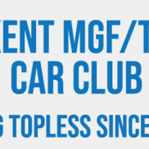 Kent MGF/TF Going Topless Car Sticker - Blue (PACK OF TEN) Thumbnail