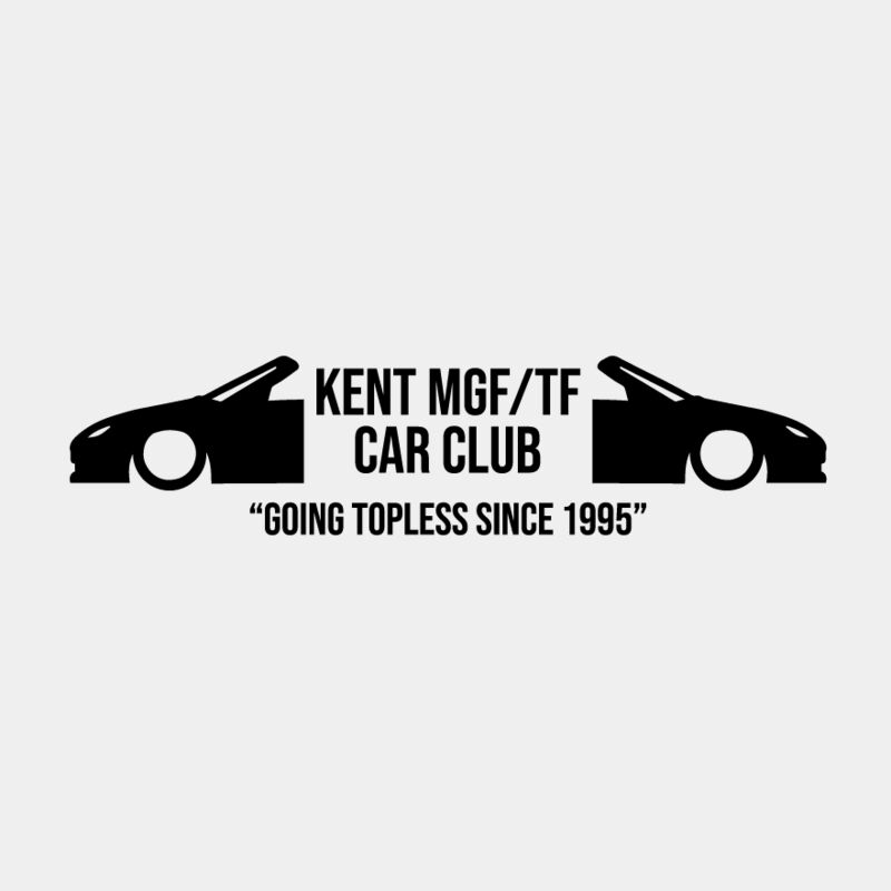 Kent MGF/TF Going Topless Car Sticker - Black (PACK OF TEN) Thumbnail