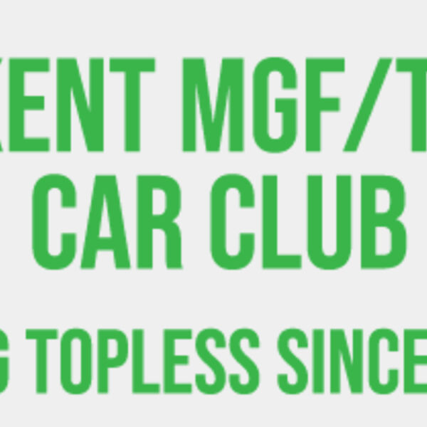 Kent MGF/TF Going Topless Car Sticker - Green (PACK OF TEN) Thumbnail